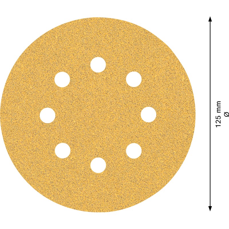 Bosch Professional 50x Expert C470 Sandpaper (Ø 125 mm, Grit