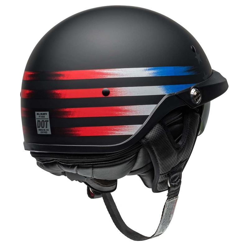 BELL Pit Boss Helmet (Matte Banner Black/Red - Medium)