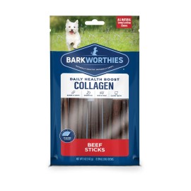Barkworthies BW 6" Plain Collagen Stick 8pk