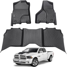 easypeasy_autoparts Alfombrillas para 2013-18 Ram 1500/2500/3500 2019-2024 Ram 1500 Classic Crew Cab