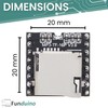 Funduino Mini MP3 Player MP3-TF-16P V3.0 DFPlayer Compatible with Arduino!