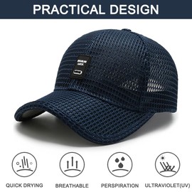 Baseball Cap Men's Cap Men's Baseball Caps for Men Caps Men Baseball Cap Unisex Outdoor Baseball Cap Cotton Baseball Caps Adult Casual, B-Blue
