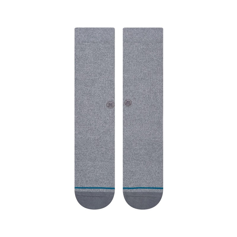 Stance Crew Icon Socks [3 Pack], Grey Heather, Large