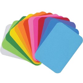 Hygloss Products Bright Blank Playing Cards - Fun for Games - Great Study Tool - Multitude of Uses - 10-13 Assorted Bright Colors - 2.5” x 3.5” - 52 Cards, (42521)