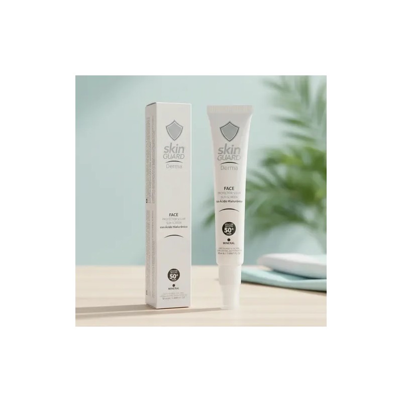 Protector Solar Facial Mineral Con Ácido Hialurónico Fps 50