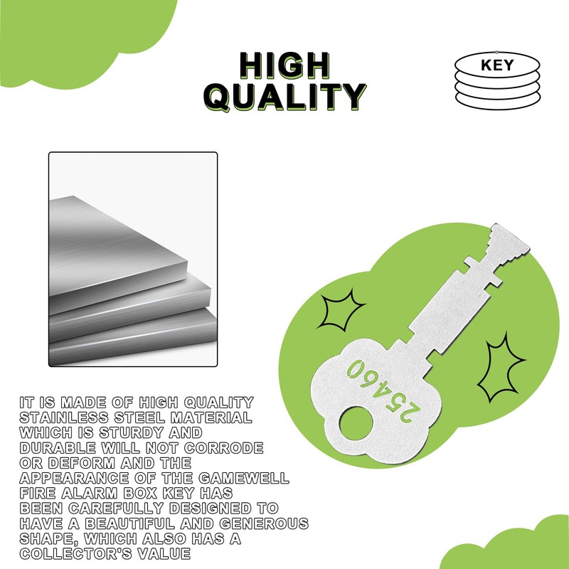 25460 Fire Alarm Box Elevator Key Fits for Gamewell and