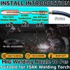 MIG Welding Gun Kit Accessory,6pcs Welding Tips 0.030" + 2pcs