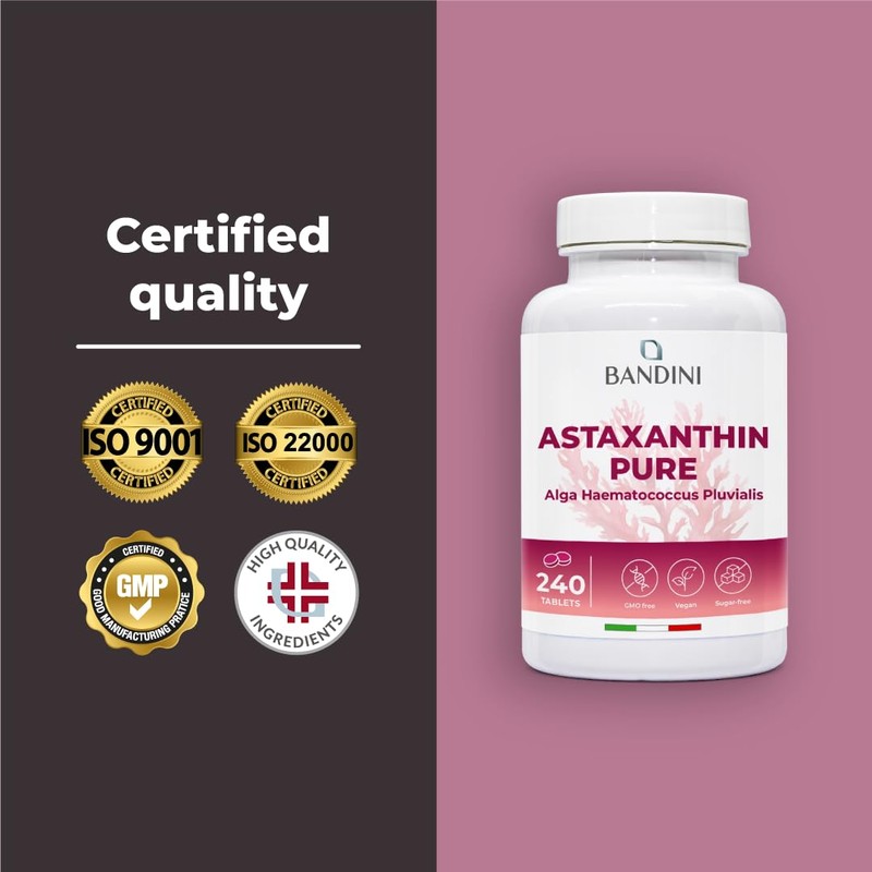 BANDINI Bandini? Pure Astaxanthin 240 High Strength Tablets (8 Months