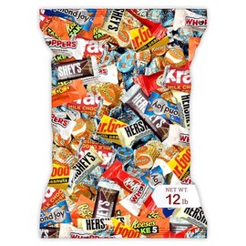 Bulk Chocolate Assortment Variety Pack - Chocolate Candy Variety Pack - 12 lb Bag of Mixed Bulk Candies, Milk, Dark and more! Bulk Candy Mix for Bag Stuffers - Candies - Choco Varieties (12 LBS)