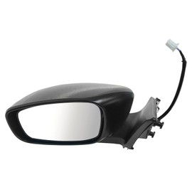 TRQ Left Mirror without Heat Drivers Side Compatible with 2008-2013 INFINITI G37 2014 Q60 IN1320112