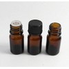 6Pcs Amber Glass Essential Oil Bottles with Orifice Reducer and