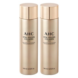 AHC Vital Golden Collagen Lotion, 140ml, 2 pieces / AHC 바이탈 골든 콜라겐 로션, 140ml, 2개