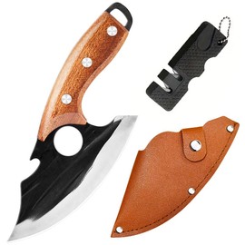 BOPOTI Meat Cleaver,7.4 inch Kitchen Knife,Sharp Blade Easy Cleaning for Home Kitchen & Restaurant,Outdoor Camping BBQ,Lightweight and Portable