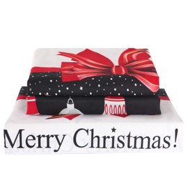 Swanson Beddings Christmas 3-Piece Microfiber Bedding Set: Duvet Cover and Pillow Shams (King)