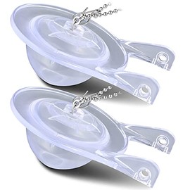 2 Pieces 99-827 Toilet Flapper Replacement Kit Clear Toilet Flap Parts Universal Toilet Flapper Toilet Rubber Flapper and Chain Toilet Replacement Parts For Gerber Maxwell 1.6 and Similar Models