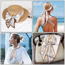 Elegant Simulated Silk Headscarves Scarves for Women | Versatile Purse Bag Accessories | Fashionable Wraps