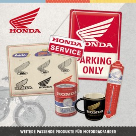 Nostalgic-Art Retro Tin Sign 15x20cm Honda - Parking Only - Gift Idea For Honda Accessories Fans Metal Vintage Design