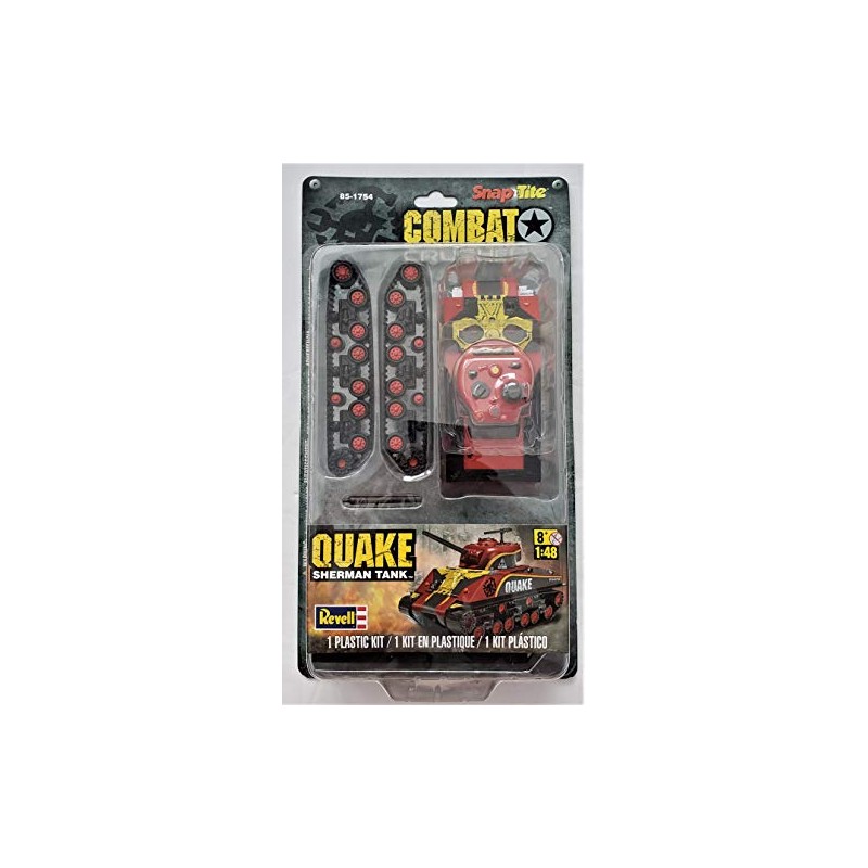 Revell Combat Crushers Quake Sherman Tank Plastic Model Kit
