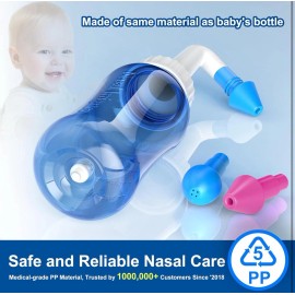 Maoever Neti Pot Sinus Rinse Bottle Nose Wash Cleaner Pressure Rinse Nasal Irrigation...