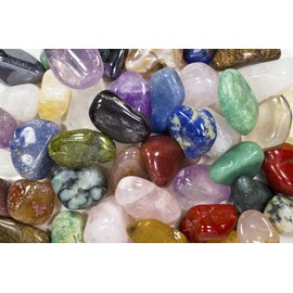 Fantasia Materials: 2 lbs Premium Brazilian Tumbled Polished Natural Stones Assorted Mix - Large - 1.5" to 1.75"