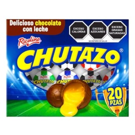 Ricolino 2 Pack Chutazo Ricolino Milk Mexican Chocolate With Eggnog Filling 20 Pieces