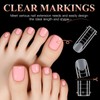 Kiiwah 120 Pieces Toe Nail Extensions, Full Cover Dual Forms