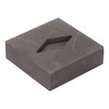 Graphite Crucible Rhombus Shape Metal Refining Scrap Melting Ingot 50