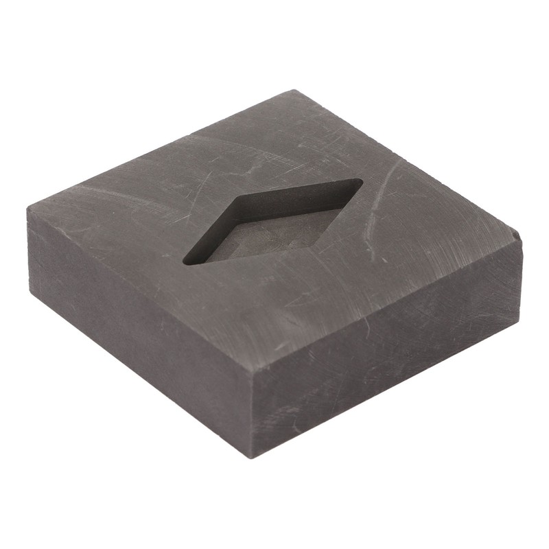 Graphite Crucible Rhombus Shape Metal Refining Scrap Melting Ingot 50