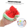 4pcs Bath Bath Rinser Exfoliator Loofah Cartoon Bath Sponge Pu