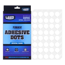 LAKEI Double Sided Adhesive Dots, 0.79" Round Mounting Putty Clear Sticky Tack Adhesive Point with Handle, Removable, Used for Poster Pictures,Crafts, Festival Decoration and DIY Projects(120pcs,20mm)
