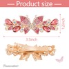 Framendino, 5 Pack Crystal Metal Hair Barrettes Glitter Sparkly Butterfly