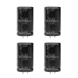4 x 10000uF 63V Electrolytic Capacitor, 30 x 50 mm, High-Performance Audio Electrolytic Capacitor for Amplifiers, Hi-Fi Systems and Electronic Circuits