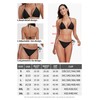 Colloyes Women's Triangle Bikini Sets Bead Halter String Two Piece
