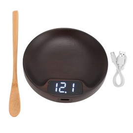 Tea Weighing Scale Wooden 0.1g Accuracy 0.1g to 100g Range Rechargeable Digital Electronic Scale Kitchen Supplies