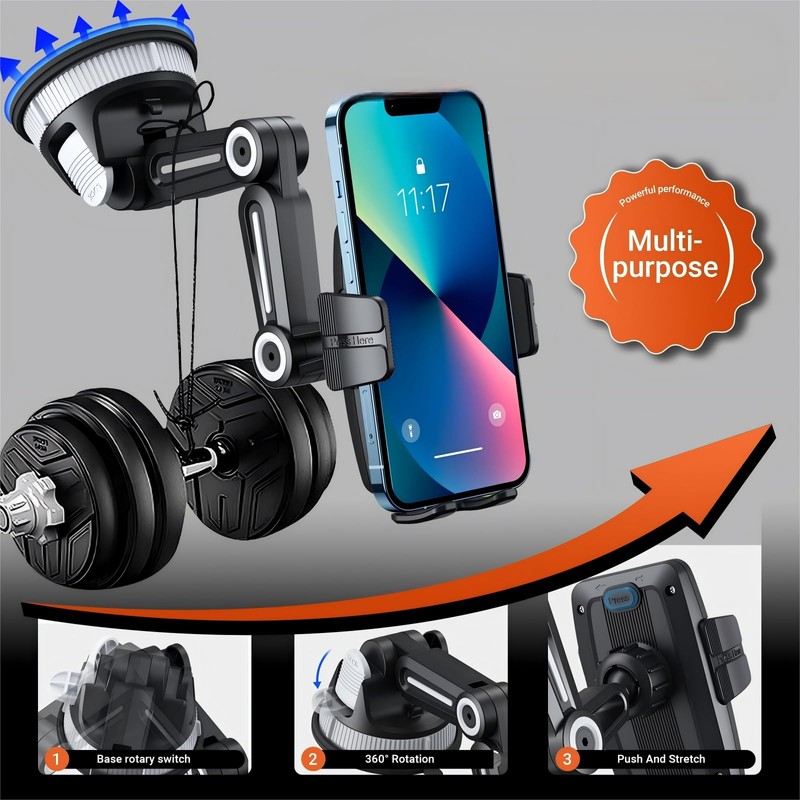 Suction Cup Car Phone Mount Dash Mounted Holders Windshield Phone