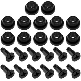 Yuiturt 12PCS 3.5 Inch Hard Drive Screws with Rubber Washer Kit, Shock Absorbing HDD Mounting Screws, Vibration Dampening SSD Screw for 3.5" HDD SSD PC Computer Case Accessories