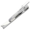 mila schon se-ms026 Mira Sean Silver Insert Tie Clip, Brass,