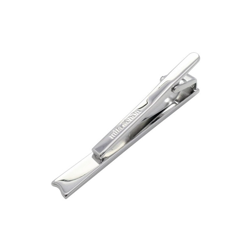 mila schon se-ms026 Mira Sean Silver Insert Tie Clip, Brass,