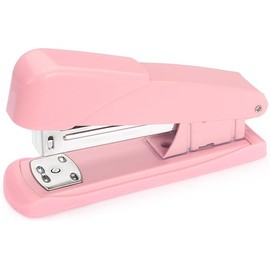 Tamaki Pink Office Desktop Stapler, 100 Staples, 20 Sheet Capacity, Classic Style