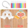 Xiuyer Masks for Colouring, Pack of 16 Animal Masks Children