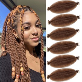 Afro Twist Hair 24 Inch Springy Afro Twist Hair 6Packs Pre Fluffed Marley Twist Braiding Hair Spring Twist Hair for Women (30#, 24 Inch)