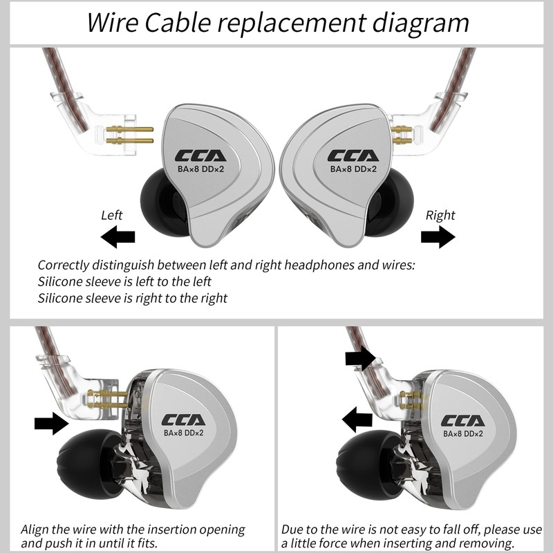 CCA C10 IEM - Auriculares híbridos de Alta definición (10