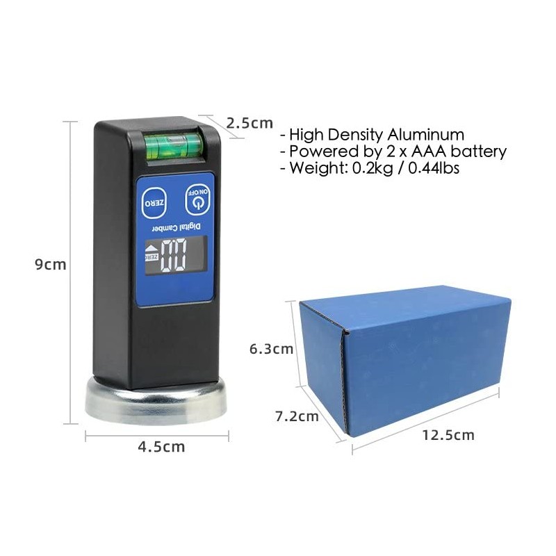 Universal Magnetic Digital Caster Camber Gauge, Wheel Alignment Tool, LCD