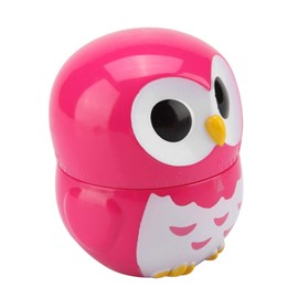 Entatial Kitchen Timer, 6.5x8cm Abs Cute Cartoon Owl Timer, 1-55 Minutes Manual Mechanical Timers for Cooking, for Kitchen Baking, Frying, Cooking Eggs, Cookies, Cakes(Rose Red)