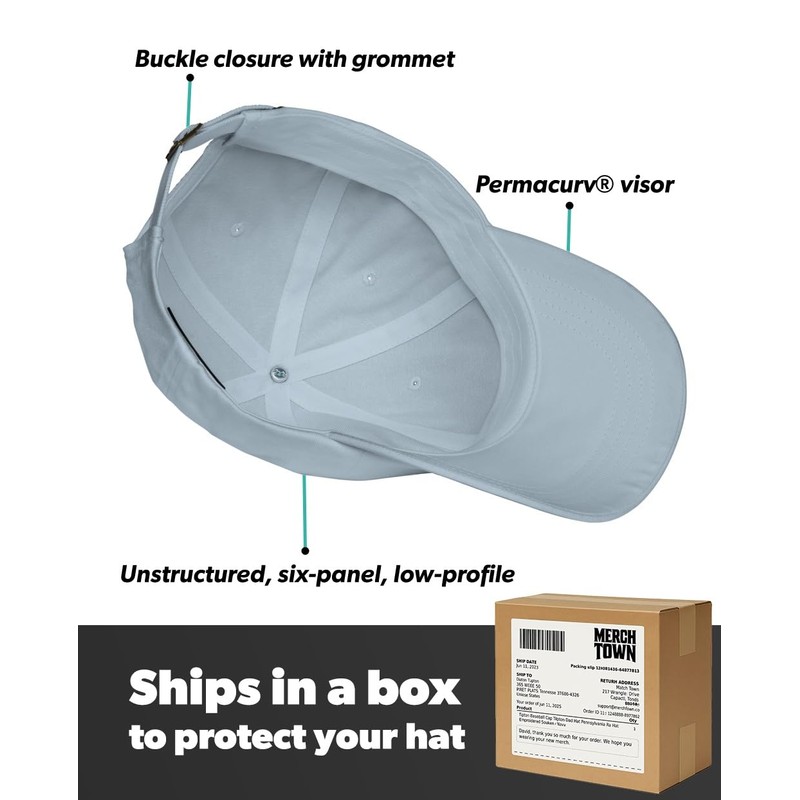 Clayton Baseball Cap Clayton Dad Hat Bold Baseball Script Michigan