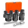 9PCS Bolt Extractor Kit Heavy Duty, 1/2" Drive Impact Lug