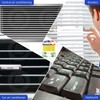4Pcs Window Venetian Blind Cleaner Duster Tool,Washable 7 Fingers Dusting