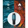 40oz Insulated Water Bottle Fits in Any Car Cup Holders,