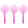Condor Darts, Zero Stress Flight System - Standard Clear Pink