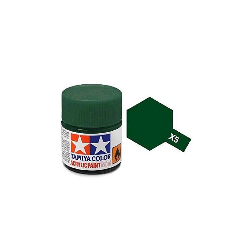 Tamiya Models X-5 Mini Acrylic Paint, Green